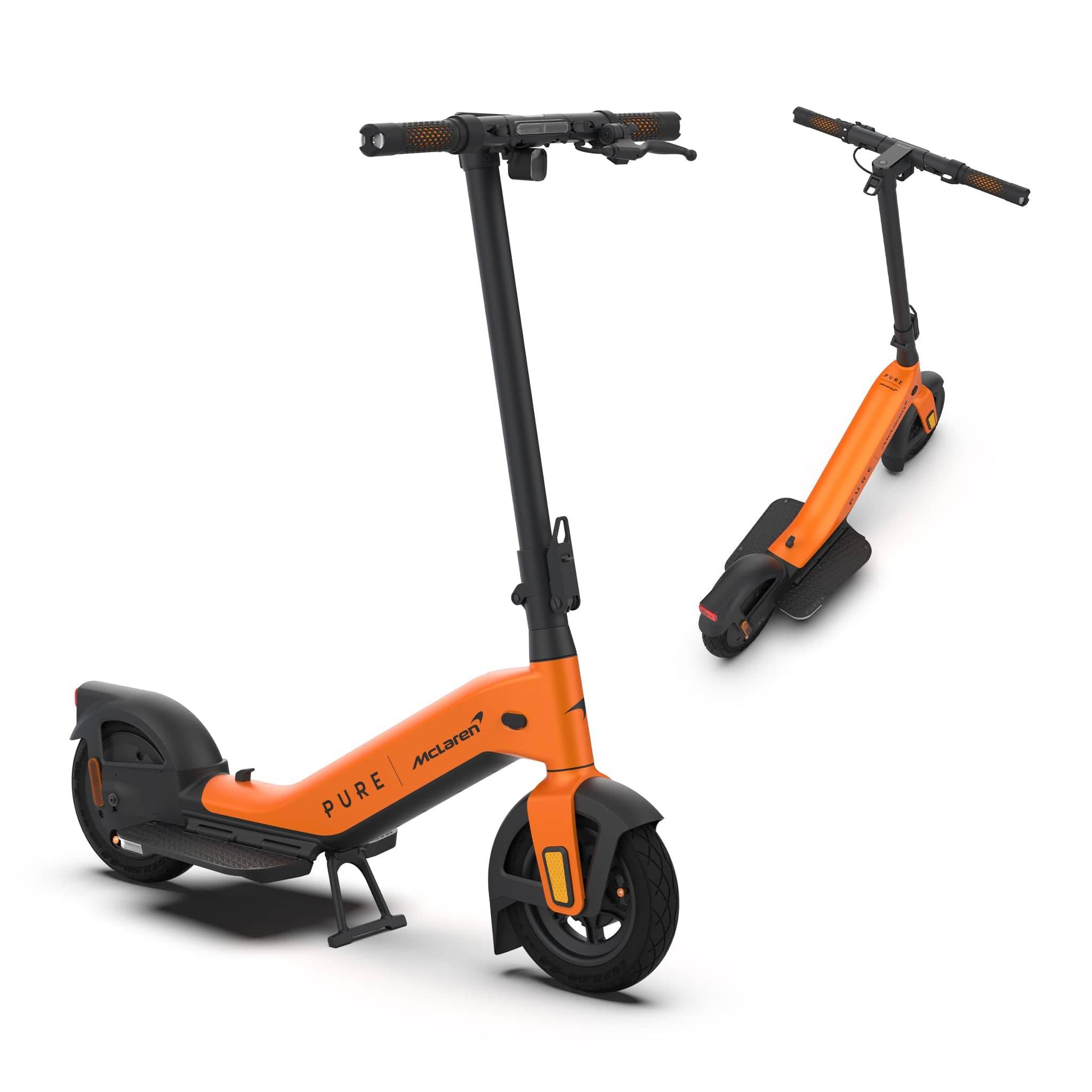 Pure x McLaren Papaya Pure Electric Scooters Nordics